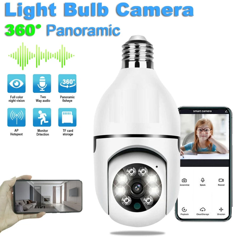 V380 Pro 360 Degree Panoramic Wireless Wi-Fi CCTV Security Camera