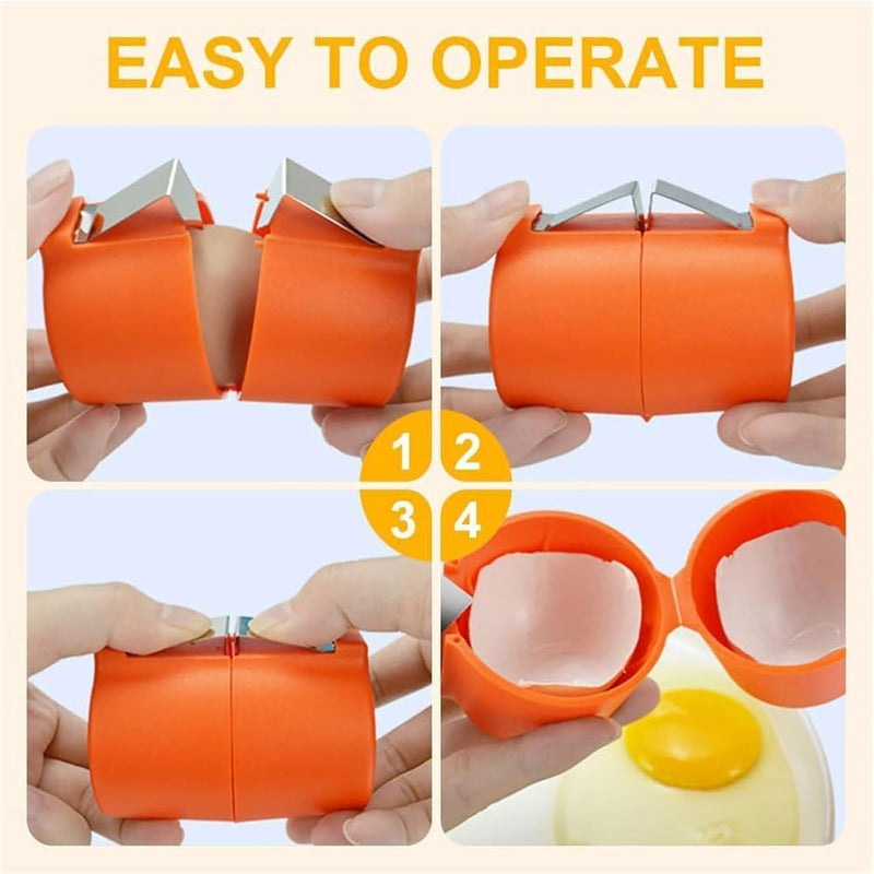 Egg Shell Opener / Egg Cracker Tool For Raw Eggs Handheld