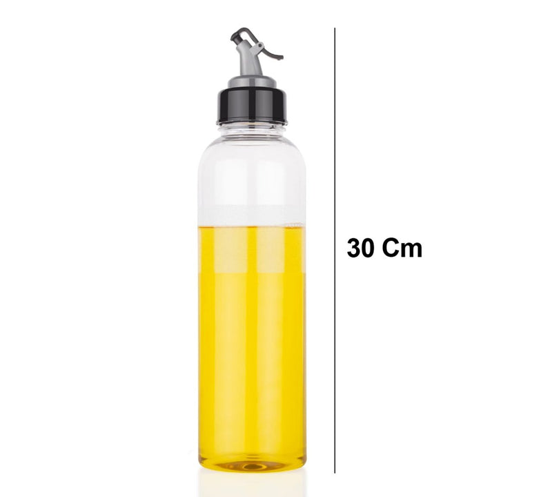 Oil Dispenser / Transparent Plastic Oil Bottle (1 Ltr)