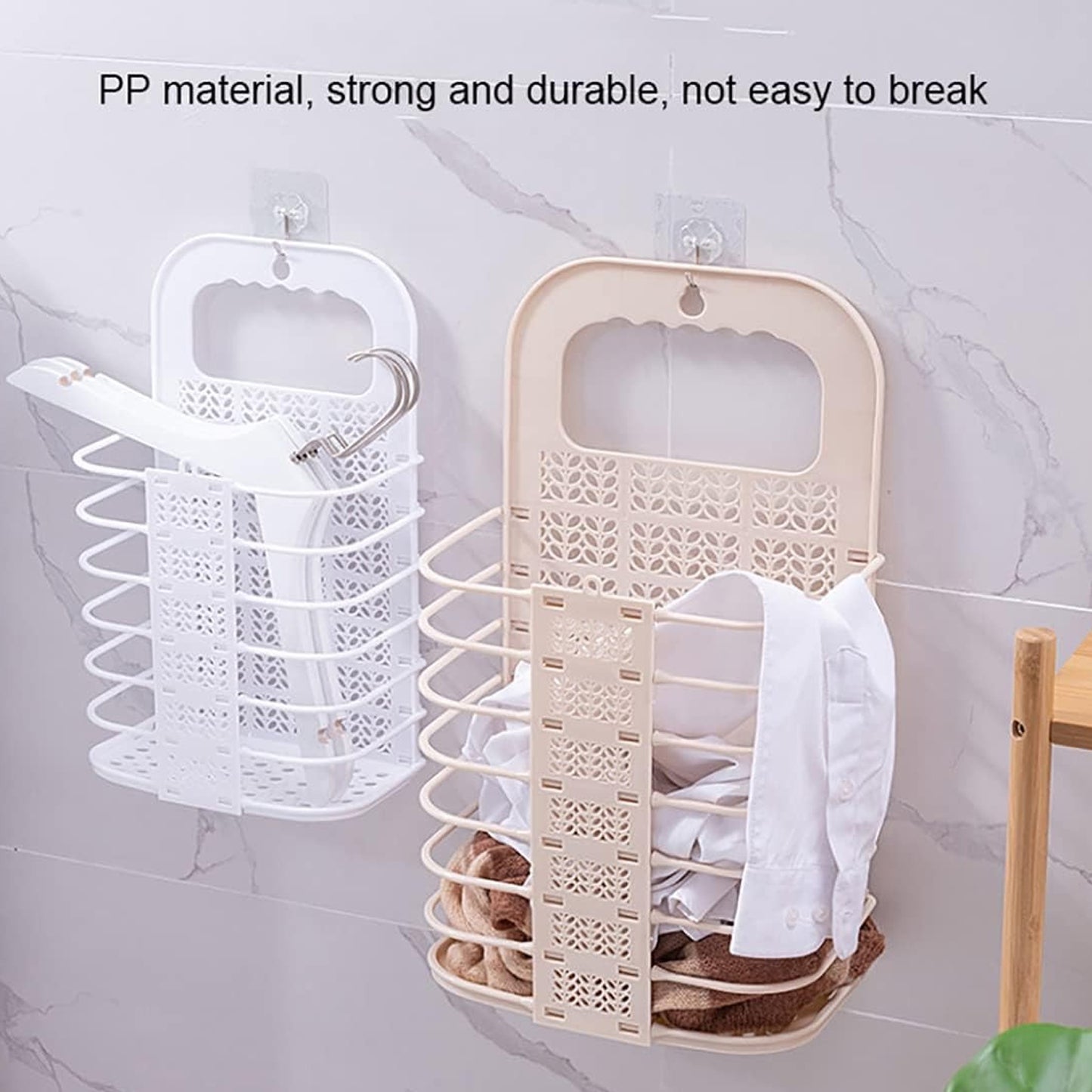 Wall Hanging Laundry Basket Clothes Hanger  For Laundry Washing Machine (1 Pc)