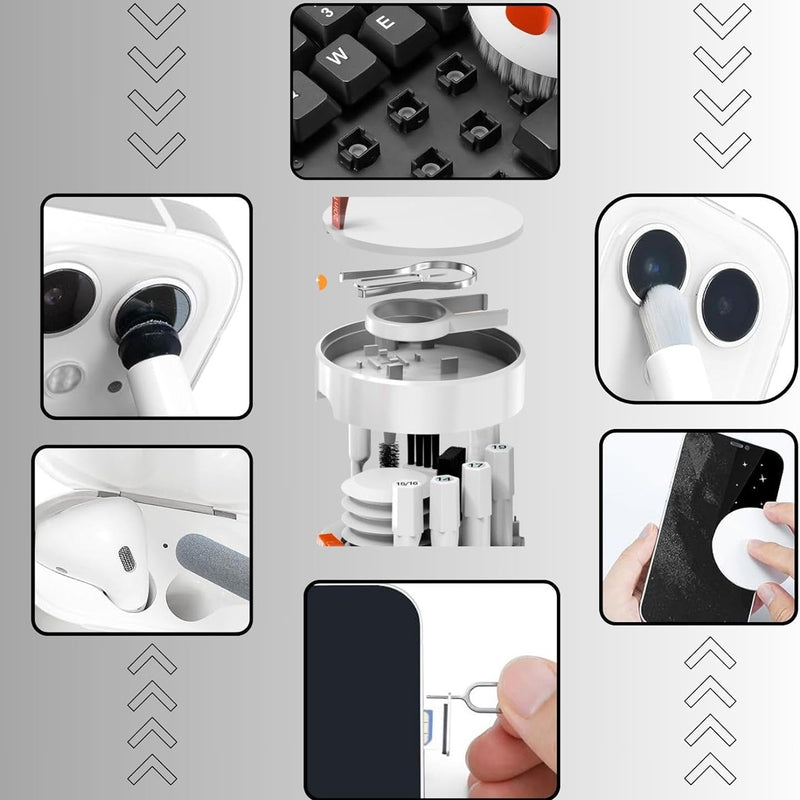 20-in-1 Cleaning Kit With Electronic Cleaning Brush & Spray For Airpods Pro, Ipad, Iphone, Camera & Computer Cleaning