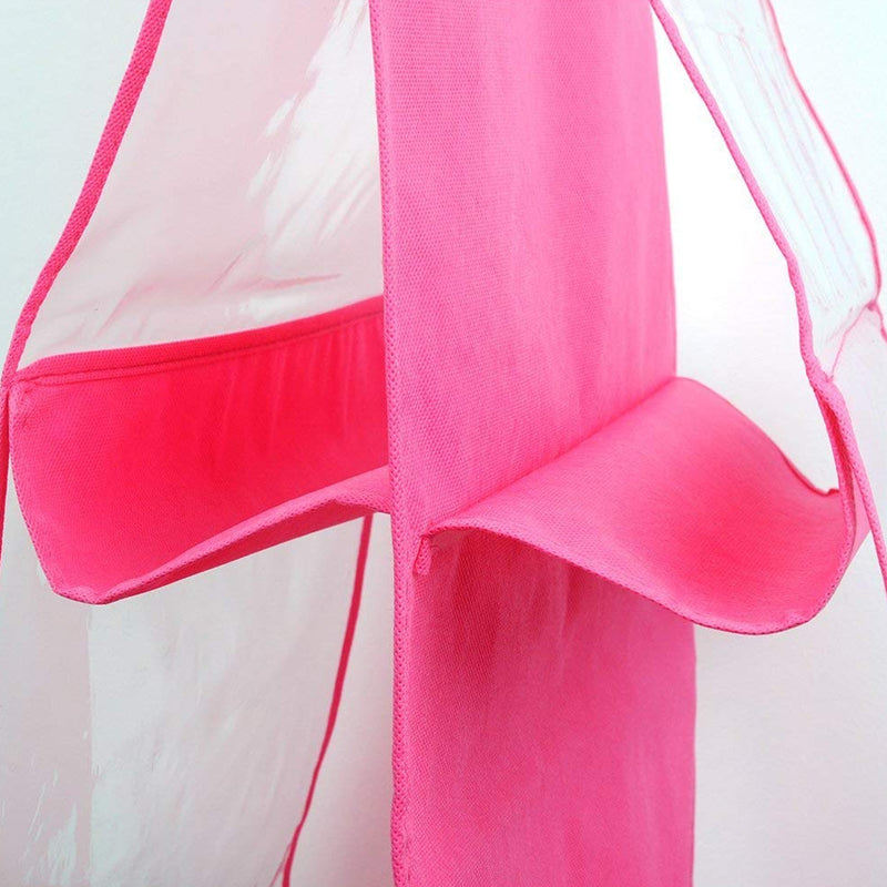 6 Pockets Hanging Purse Handbag Organizer Clear Hanging Shelf Bag