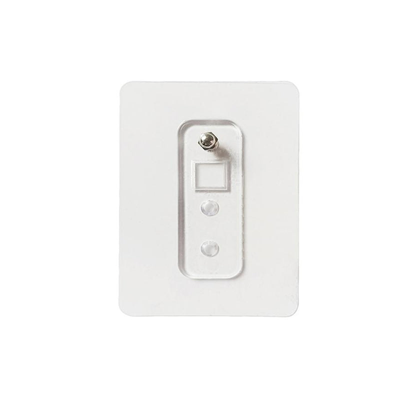 Adhesive Plastic Wall Hook Self Stick Hanger Strong Hold Storage (1 Pc)
