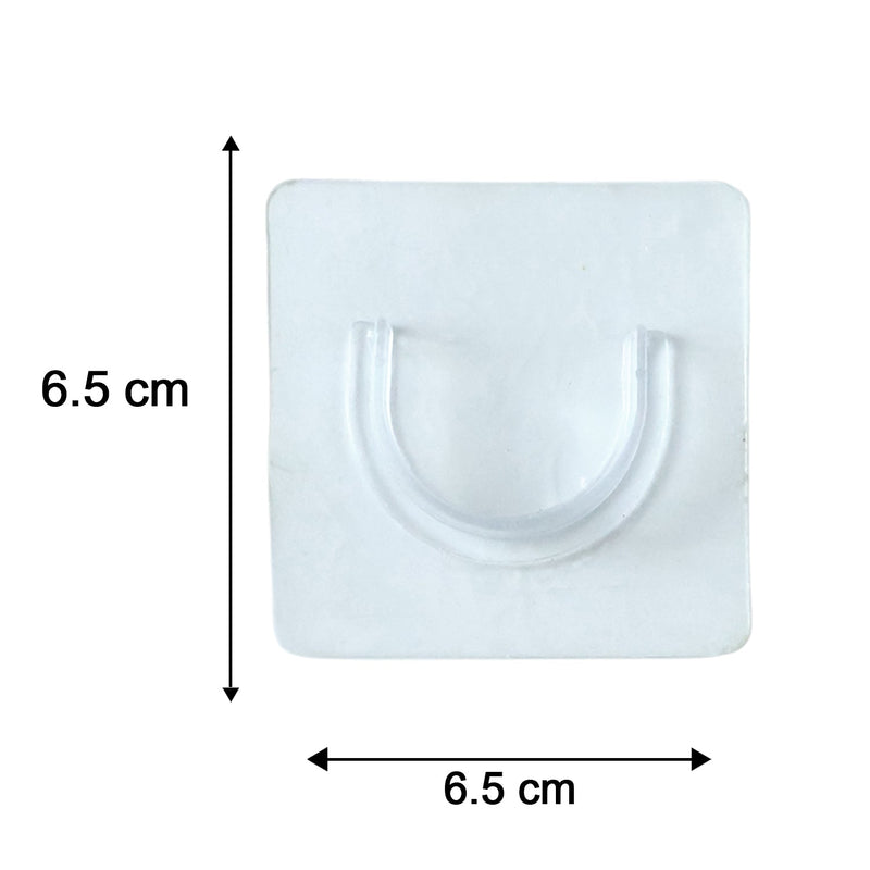 Invisible Self Adhesive Curtain Rod Holder Nail Free Wall Mount Bracket (1 Pc)