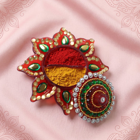 Handwork Decorative Kumkum Dani (1 Pc)