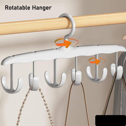 12-hook Rotatable Space Saving Hanger Closet Organizers And Storage For Tank Top