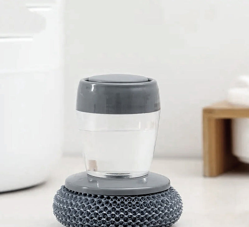 Soap Dispensing Palm Brush With Dispenser