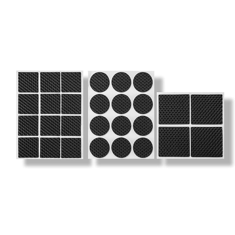 28 Pc Rubber Furniture Pads Self Sticking Non Slip Furniture Noise Insulation Pads