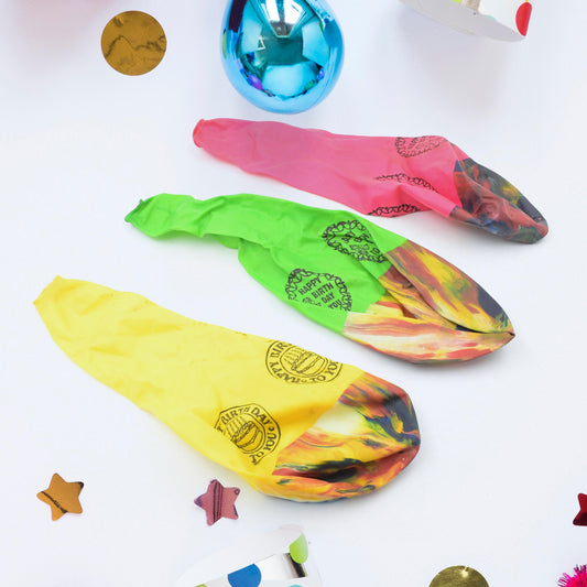 8896 Big Size Balloons Kinds Of Rainbow Party Latex Balloons For Birthdayanniversaryvalentinesweddingengagement Party Decoration Multicolor (3 Pcs Set