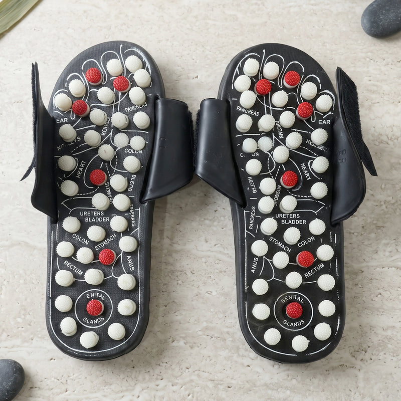 Acupressure Foot Massage Slippers Reflexology Massager Sandal Size 7 (1 Pair)