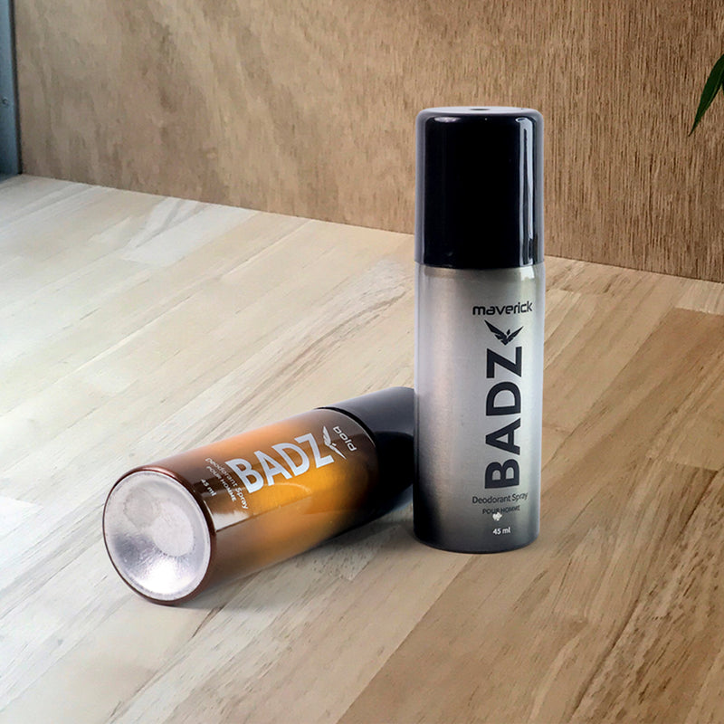 Badz Long-lasting Premium Deodorant Body Spray For Men (1 Pc  Mixed Fragrance  45 Ml)