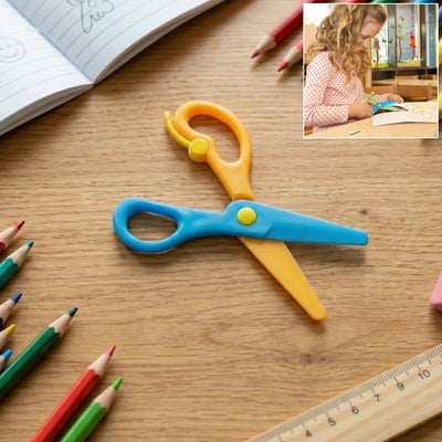 Child-safe Plastic Safety Scissors For Kids (1 Pc)