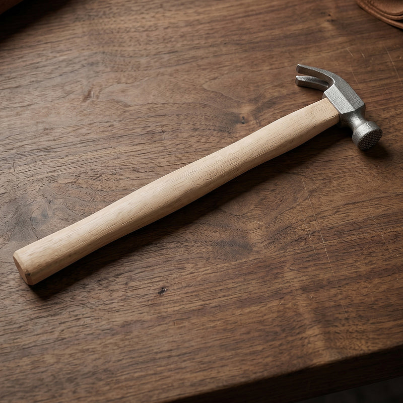 Wooden Handle Claw Hammer Heavy Duty Steel Head Hammer For Nails Carpentry (1 Pc)