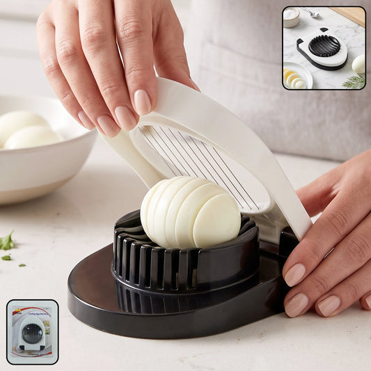 Egg Cutter Slicer Stainless Steel Wire Cutting Tool For Boiled Eggs (1 Pc)