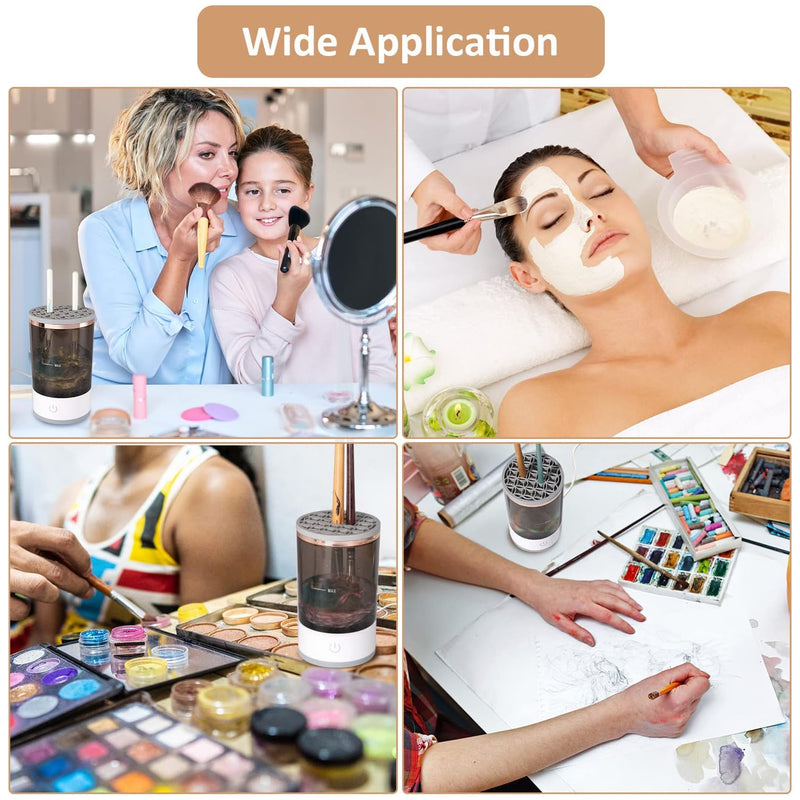 Automatic Makeup Brush Cleaner, Fast Electric Brush Cleaner & Brushes Organizer Tool (1 Pc)
