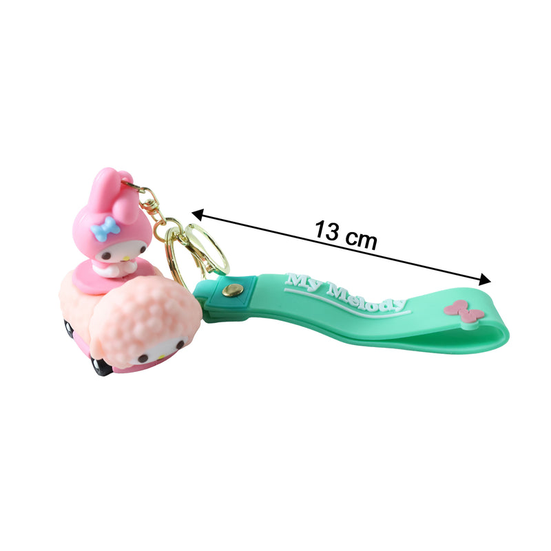 Cute Cartoon Character Silicone Keychain (1 Pc)