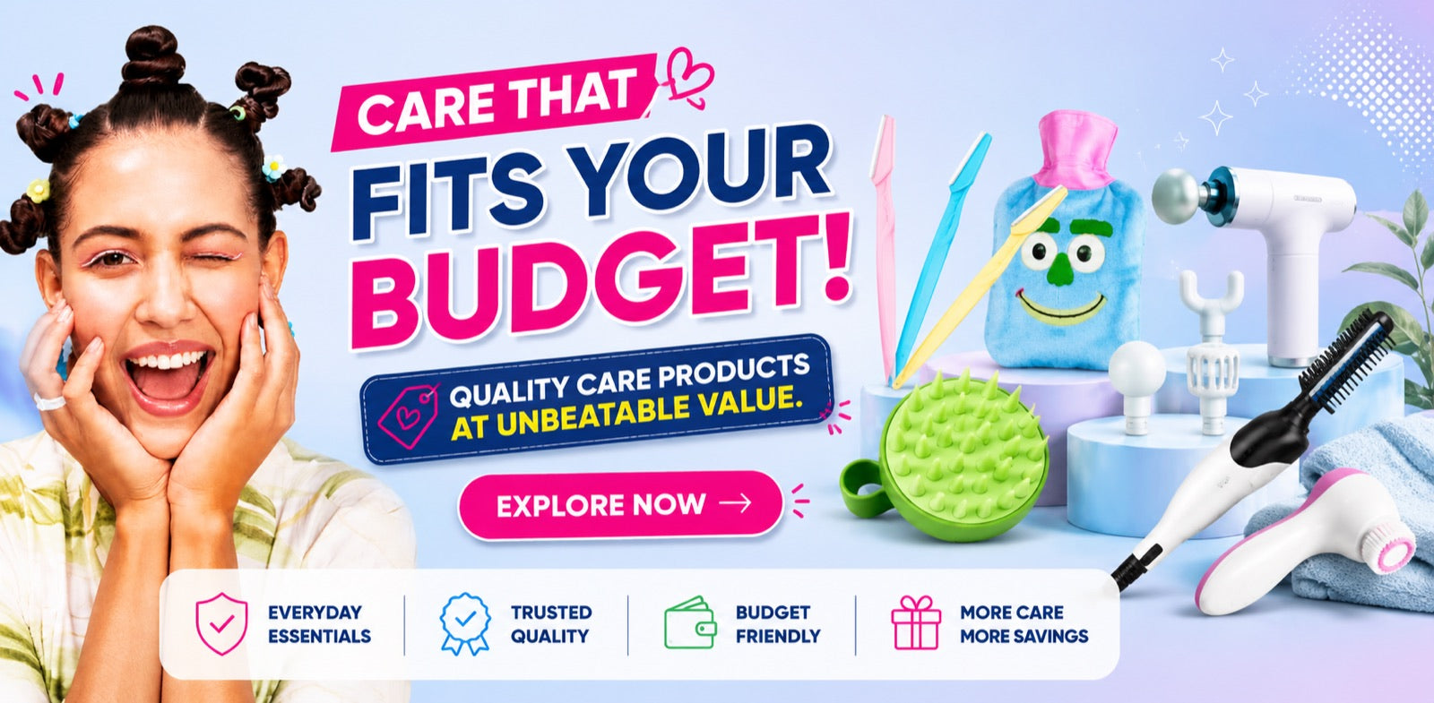 Personal care products at budget prices